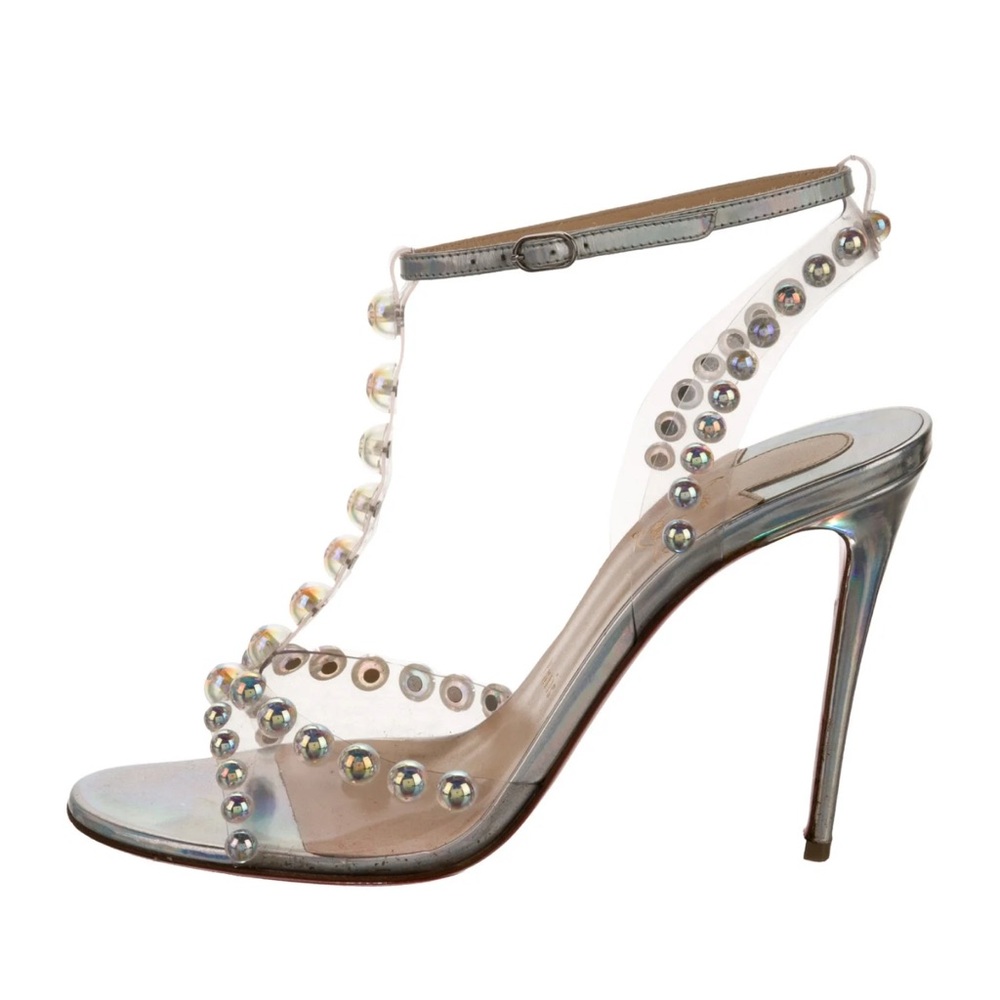 Elegant Silver Stiletto Heels